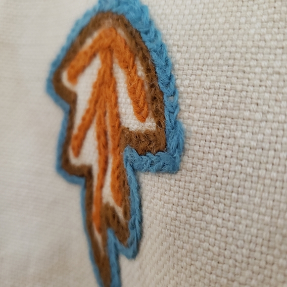 Vintage cream skirt with embroidery womens waist 25 - Picture 5 of 7